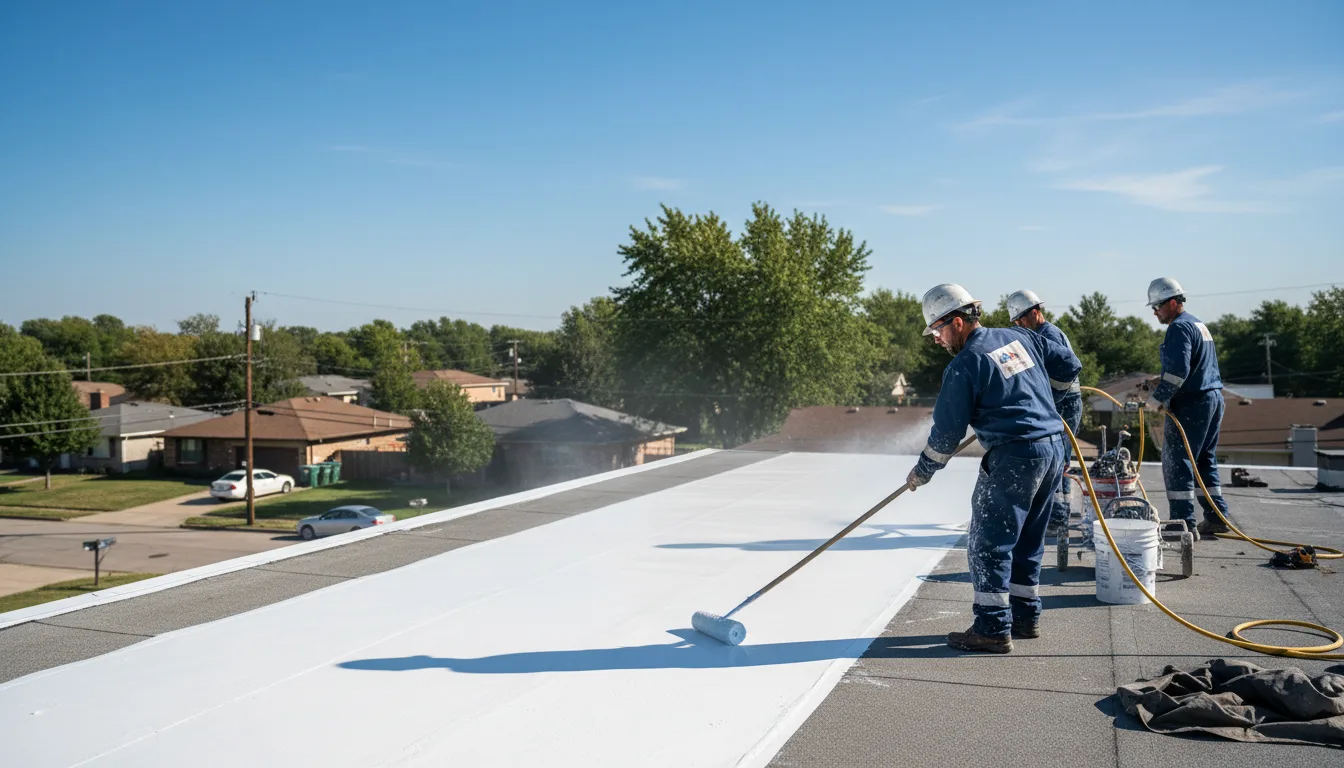 Commercial roof coating in Wallace, WV near me